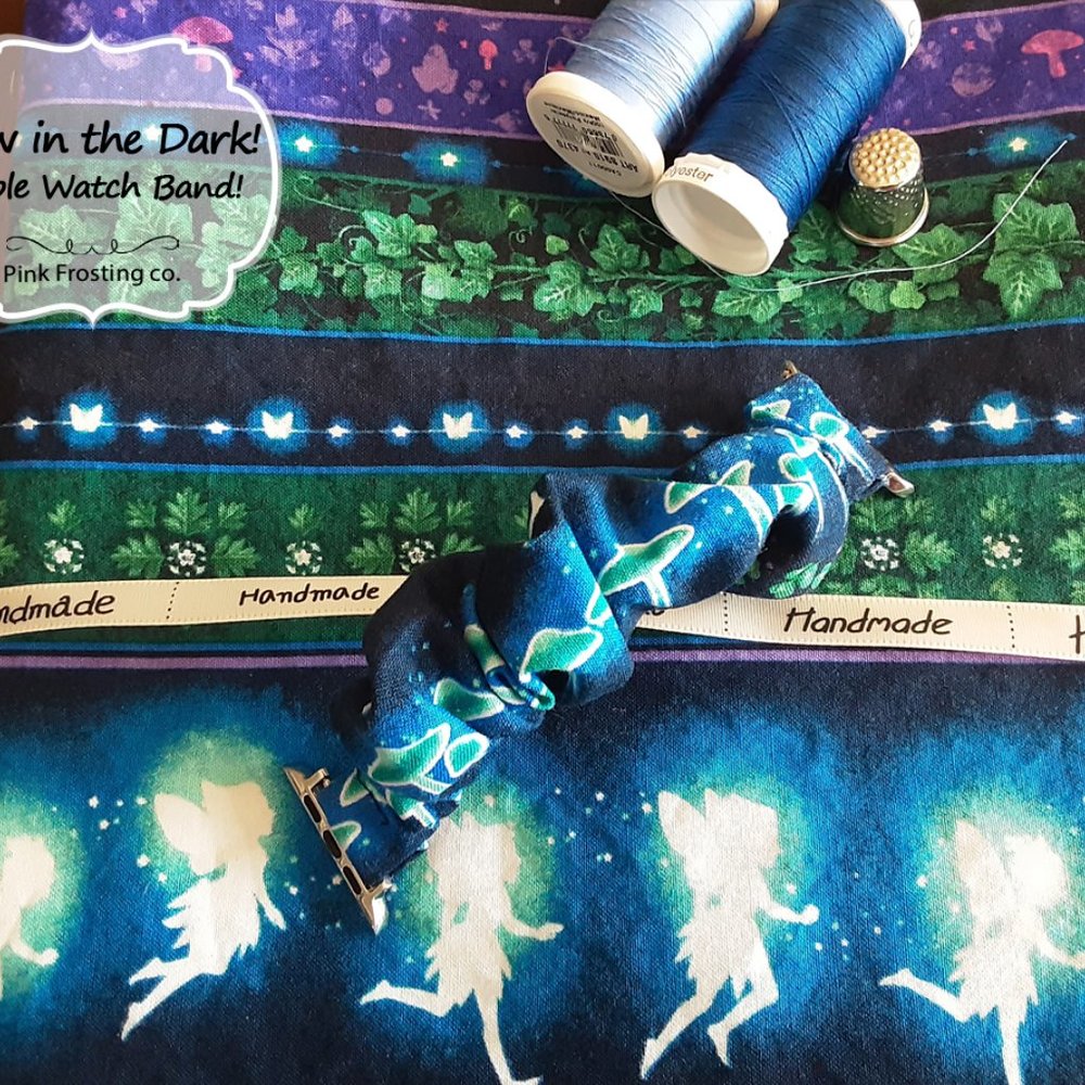GLOW IN THE DARK Scruchies - Hand sewn! (Hair scrunchie OR Watch Band any type!)